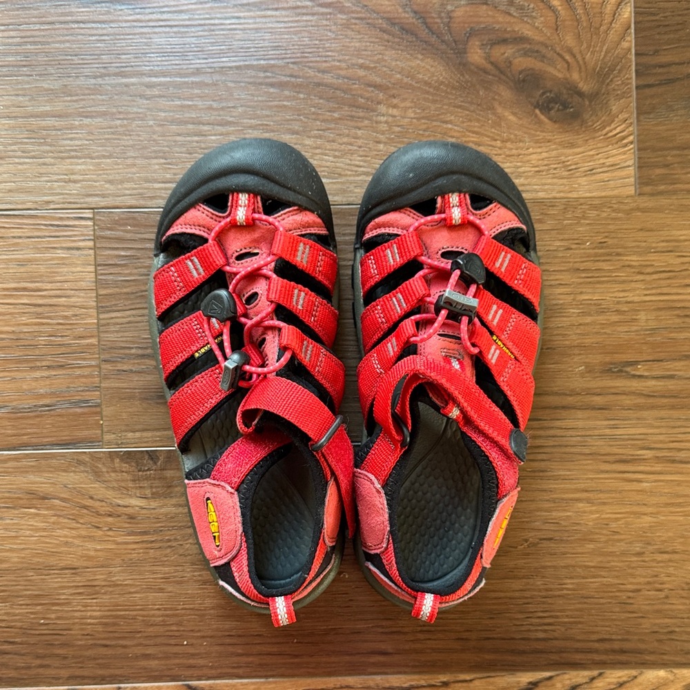 Keen Kids' Red and Black Sandals